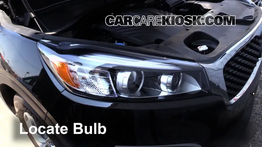 2016 Kia Sorento LX 3.3L V6 Lights Turn Signal - Front (replace bulb)